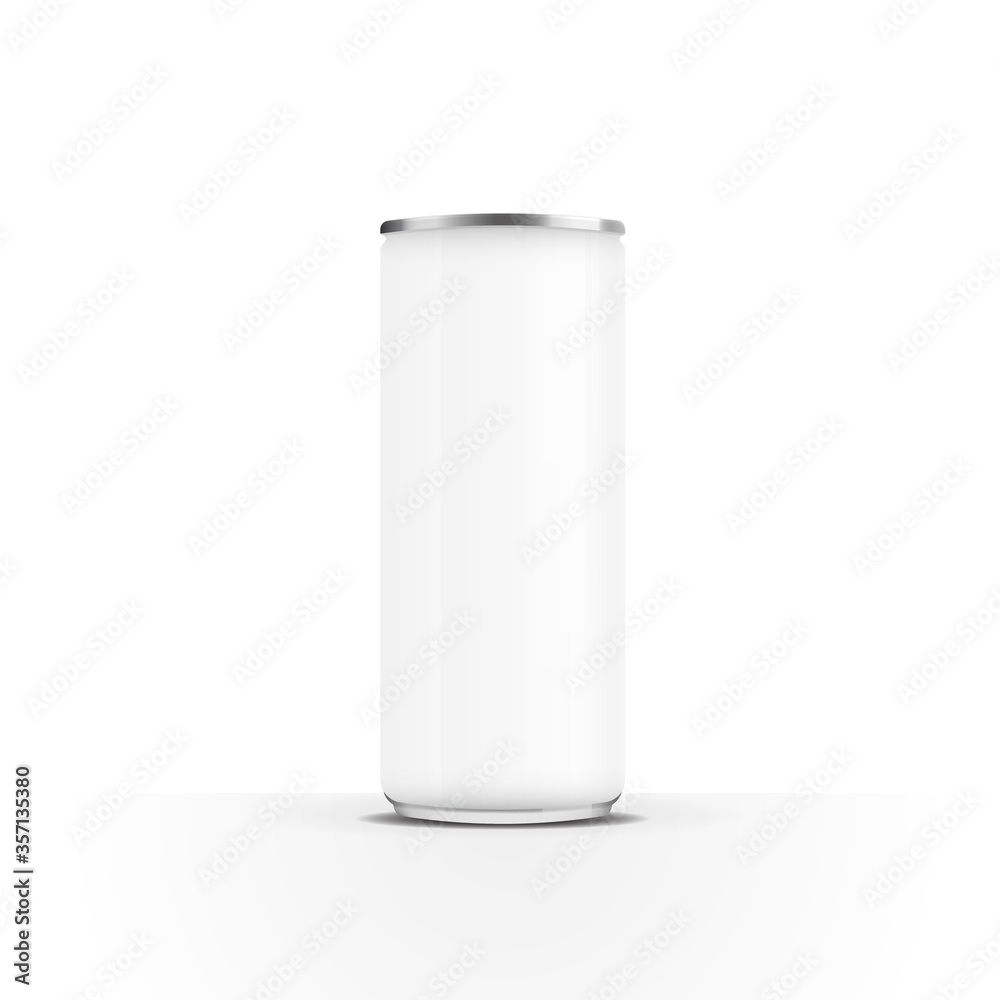 Aluminium cans for beer, water, juice energy drink or soda pack mock up template design on white background.vector. Aluminium cans for beer, water, juice energy drink or soda pack mock up template design on white background.vector.
