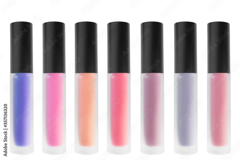 Palette of lipstick isolated