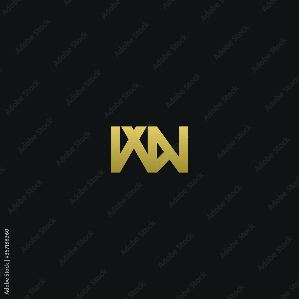 Creative modern elegant trendy unique artistic WN NW N W initial based letter icon logo Creative modern elegant trendy unique artistic WN NW N W initial based letter icon logo