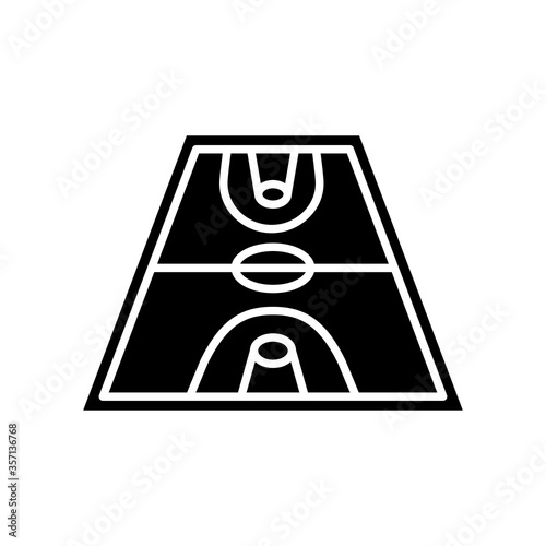 basket field icon glyph style design