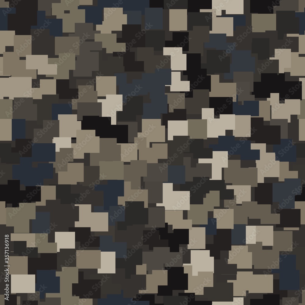 Abstract seamless pattern with brown colored chaotic squares on dark Abstract seamless pattern with brown colored chaotic squares on dark