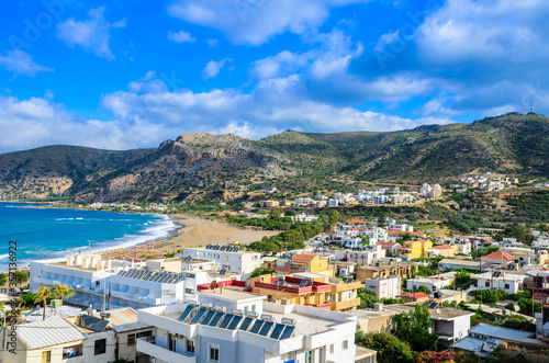 View from the top of the traditional seaside village of Paleochora. © GIORGOS