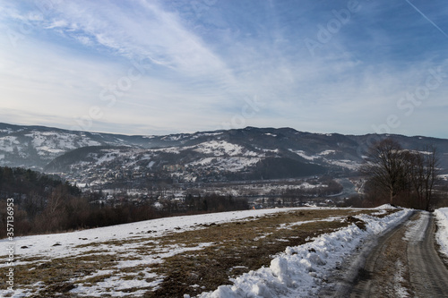 Dolina Popradu zimą, Piwniczna