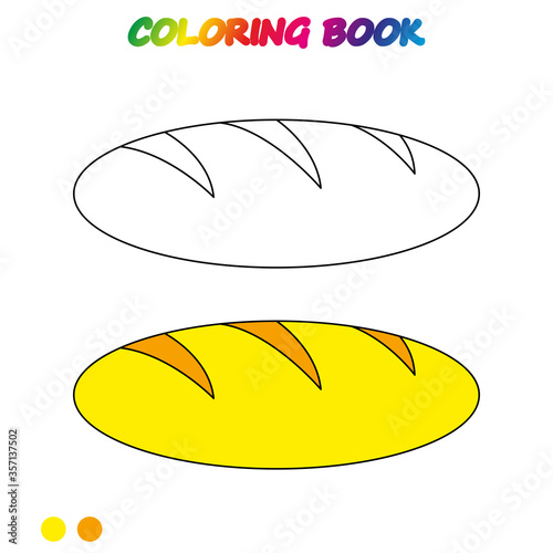 coloring book.  Coloring  page to educate preschool kids .  Game for preschool kids.  Vector cartoon  illustration, worksheet.