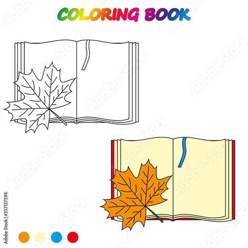 coloring book.  Coloring  page to educate preschool kids .  Game for preschool kids.  Vector cartoon  illustration, worksheet.
