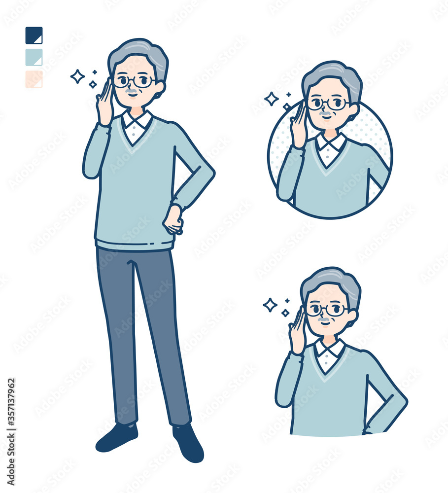 simple senior man_Wearing-glasses