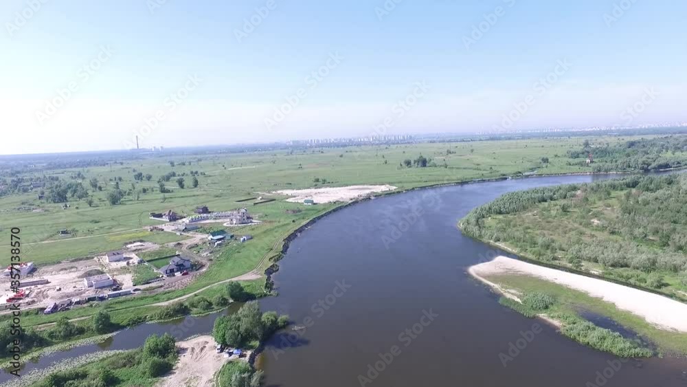 Aerial view of the saburb landscape (drone image). Near Kiev Aerial view of the saburb landscape (drone image). Near Kiev