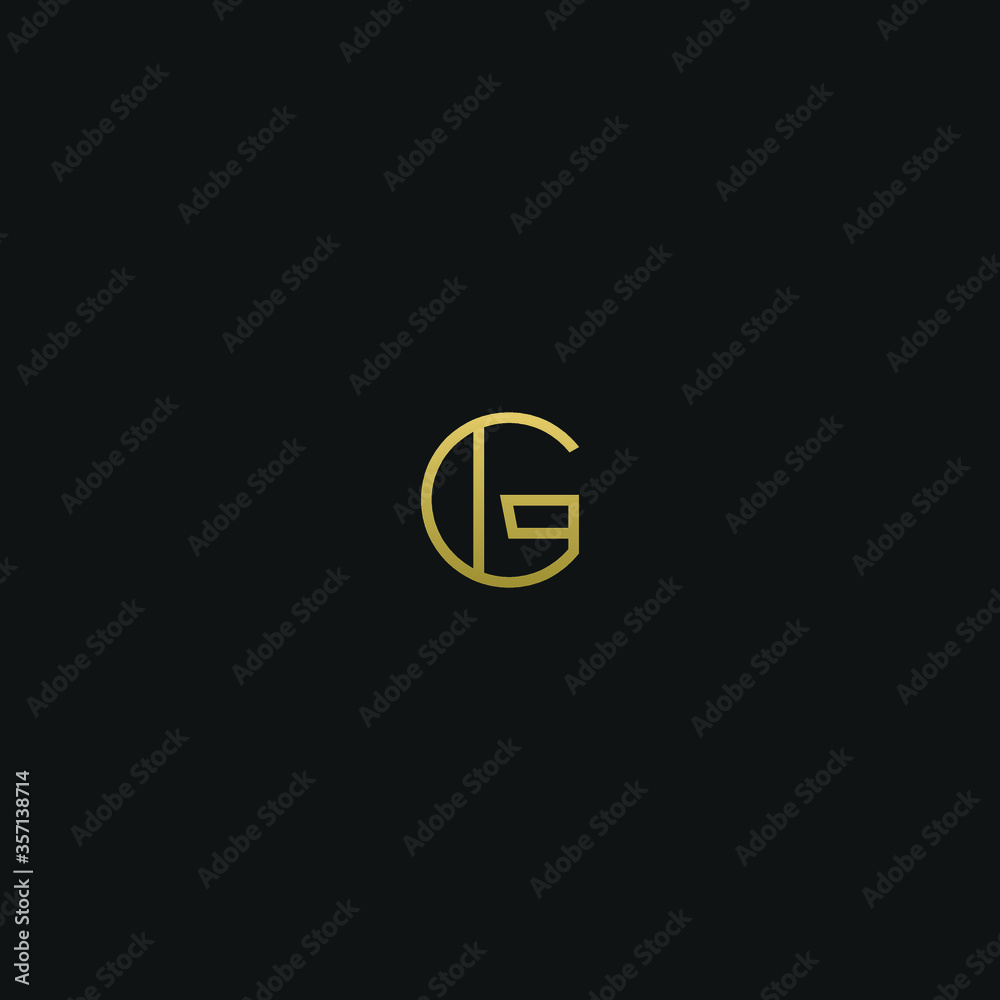Creative modern elegant trendy unique artistic G GG initial based letter icon logo Creative modern elegant trendy unique artistic G GG initial based letter icon logo