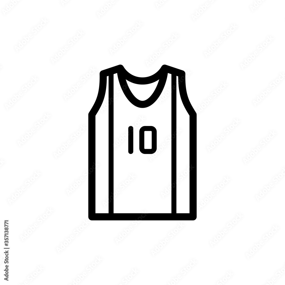 basketball jersey icon line art design basketball jersey icon line art design