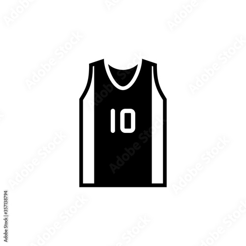 basketball jersey icon glyph style design