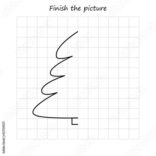 copy and coloring the picture, educational game for preschool