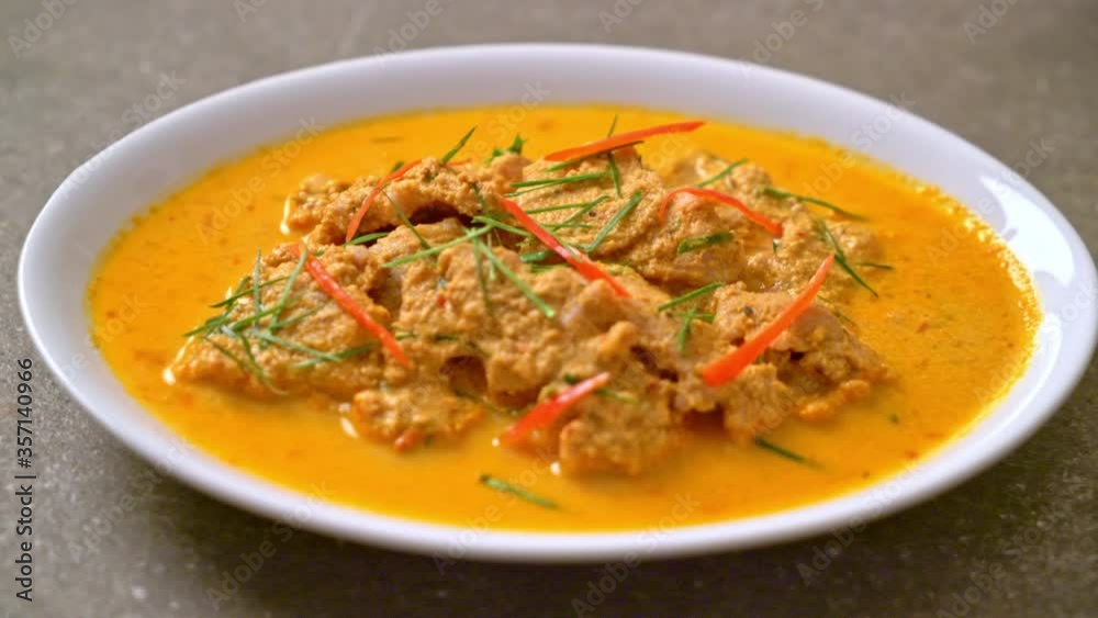 Thai Meal Kit panang curry with pork - Thai food style Thai Meal Kit panang curry with pork - Thai food style