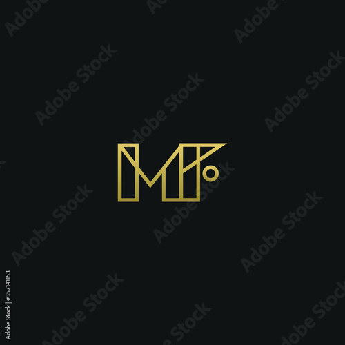 Creative modern elegant trendy unique artistic MF FM M F initial based letter icon logo