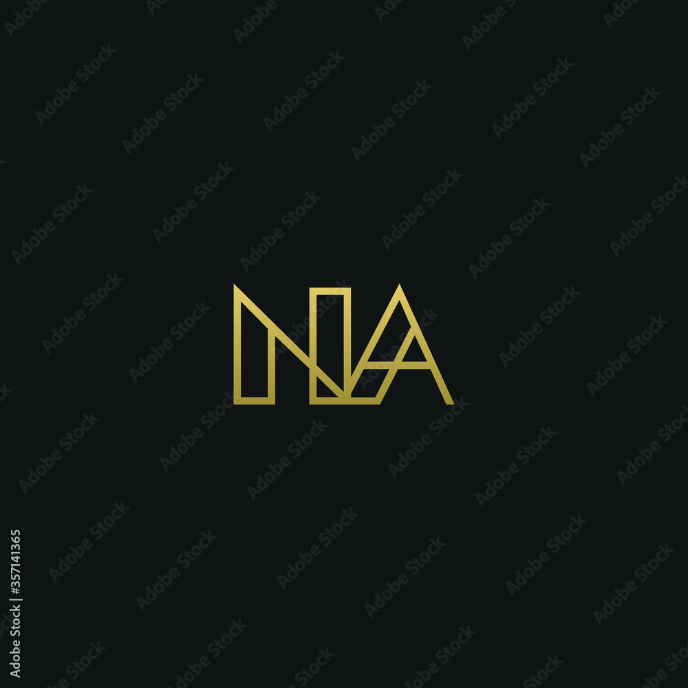 Creative modern elegant trendy unique artistic NA AN N A initial based letter icon logo Creative modern elegant trendy unique artistic NA AN N A initial based letter icon logo