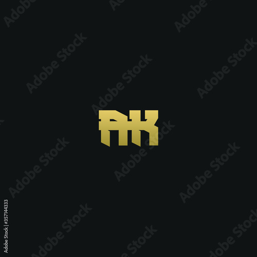 Creative modern elegant trendy unique artistic AK KA K A initial based letter icon logo