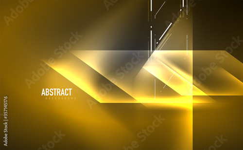 Dynamic neon shiny abstract background. Trendy abstract layout template for business or technology presentation, internet poster or web brochure cover, wallpaper