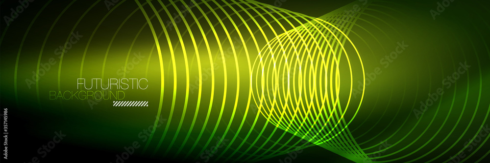 Shiny neon lines, stripes and waves, technology abstract background. Trendy abstract layout template for business or technology presentation, internet poster or web brochure cover, wallpaper Shiny neon lines, stripes and waves, technology abstract background. Trendy abstract layout template for business or technology presentation, internet poster or web brochure cover, wallpaper