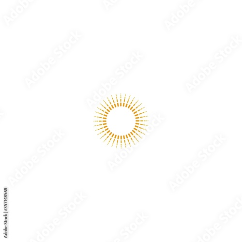 Sun logo icon template