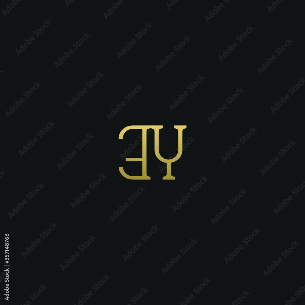 Creative modern elegant trendy unique artistic EY YE Y E initial based letter icon logo. Creative modern elegant trendy unique artistic EY YE Y E initial based letter icon logo.