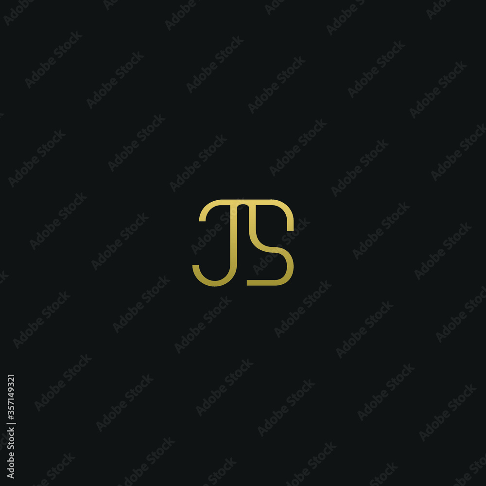 Creative modern elegant trendy unique artistic JS SJ J S initial based letter icon logo. Creative modern elegant trendy unique artistic JS SJ J S initial based letter icon logo.