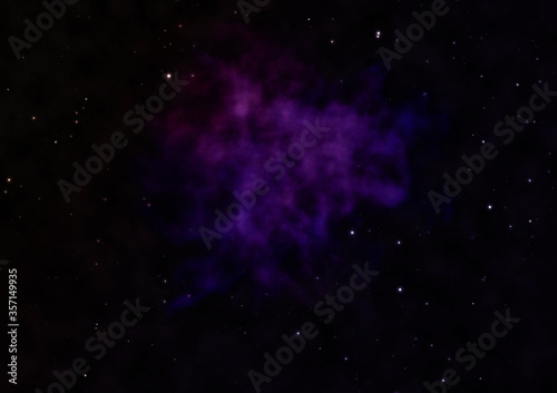 Small part of an infinite star field.