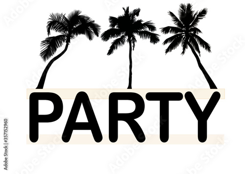 Party unter Palmen