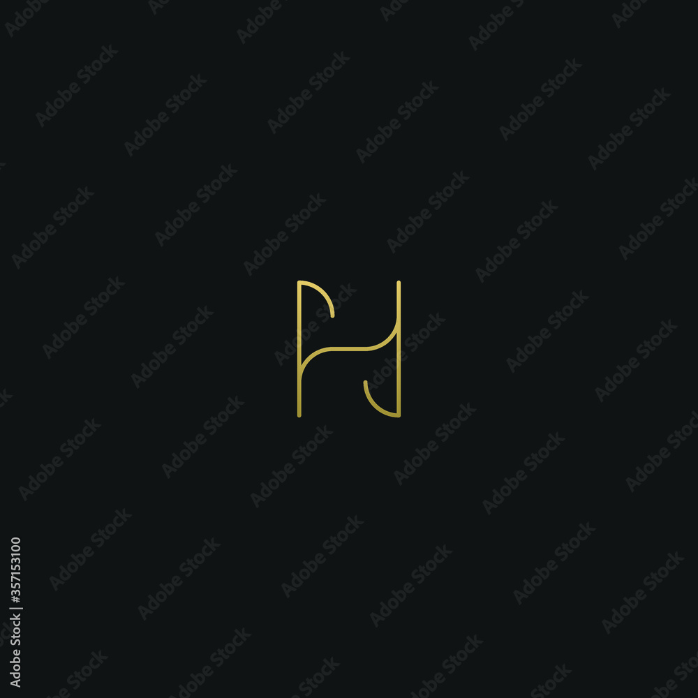 Creative modern elegant trendy unique artistic H HH initial based letter icon logo.
