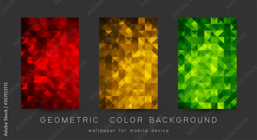 Abstract colorful background with triangles. Shiny geometric mosaic - obrazy, fototapety, plakaty 