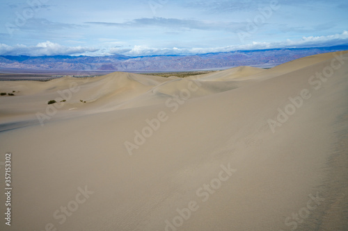 mesquite flat sand dunes in death valley national park in california  usa