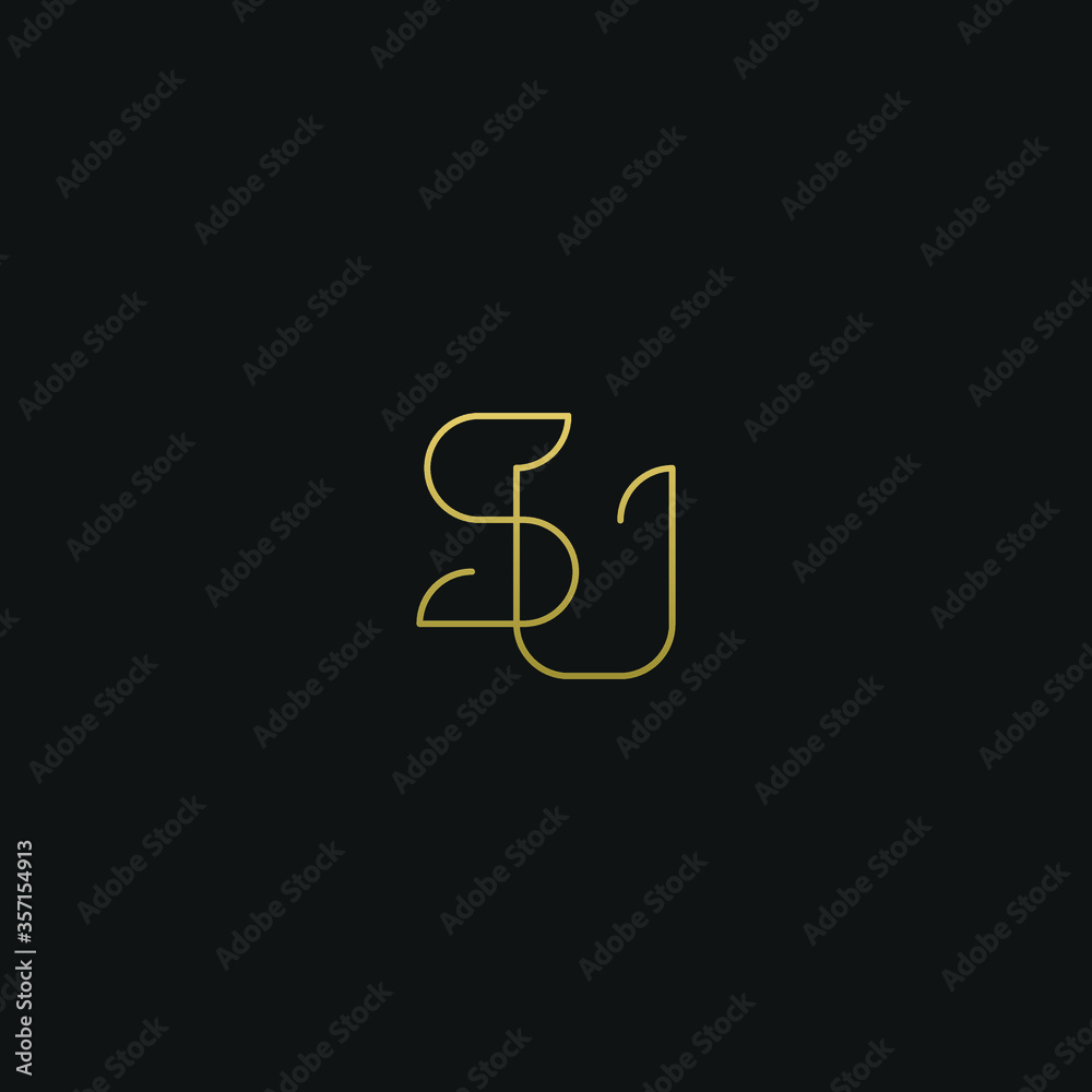 Creative modern elegant trendy unique artistic SU US U S initial based letter icon logo. Creative modern elegant trendy unique artistic SU US U S initial based letter icon logo.