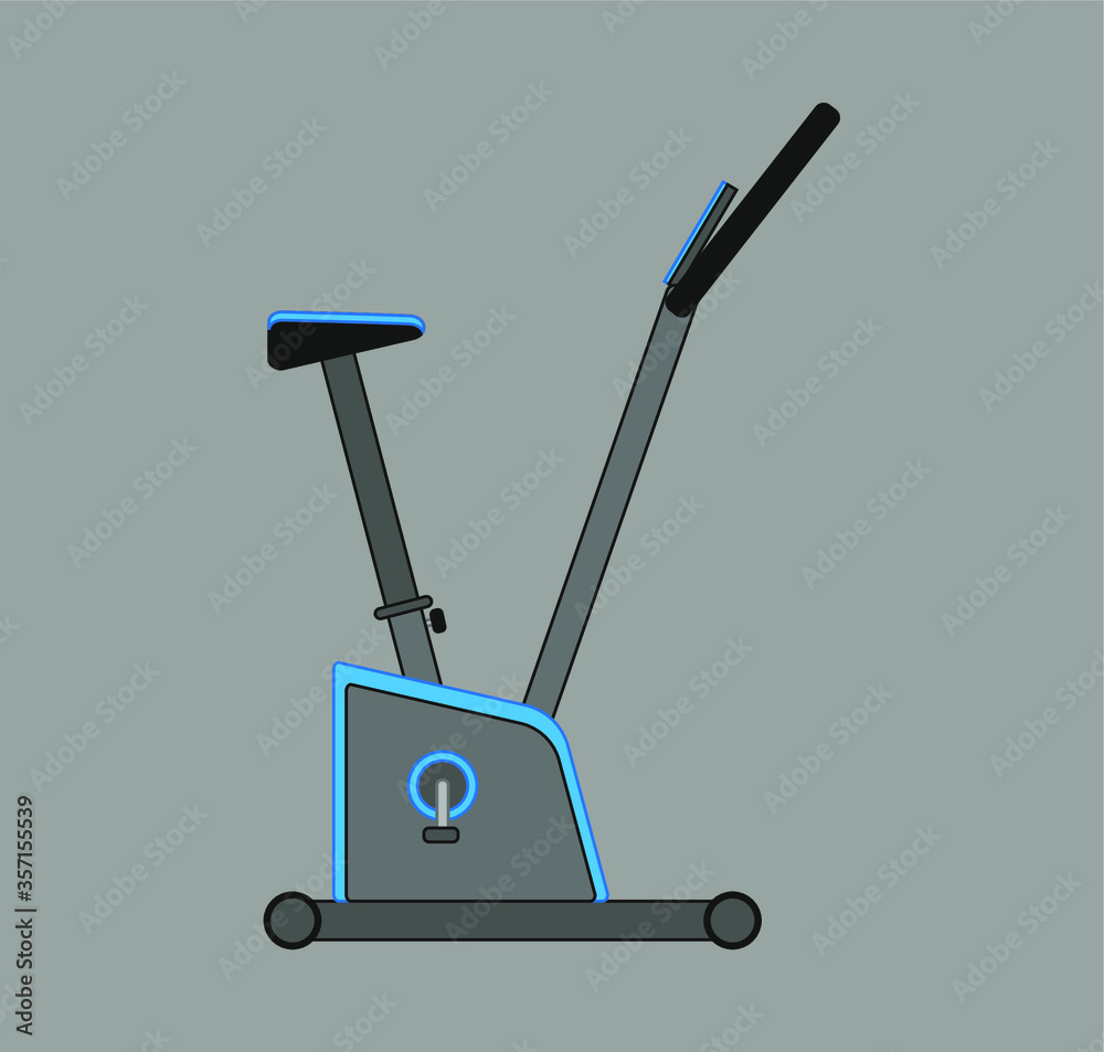 stationary bicycle . illustration for web and mobile design. stationary bicycle . illustration for web and mobile design.
