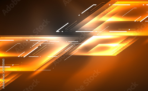 Dynamic neon shiny abstract background. Trendy abstract layout template for business or technology presentation, internet poster or web brochure cover, wallpaper