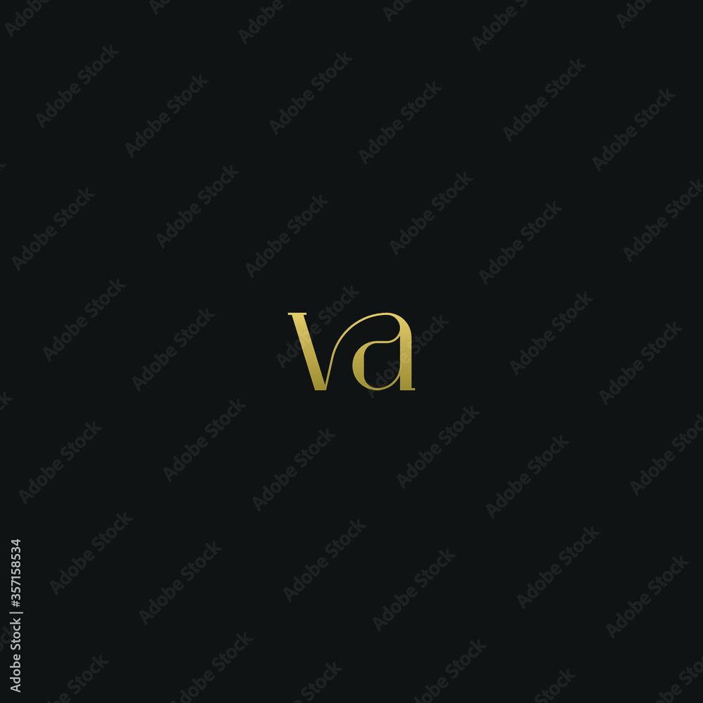 Creative modern elegant trendy unique artistic VA AV V A initial based letter icon logo. Creative modern elegant trendy unique artistic VA AV V A initial based letter icon logo.