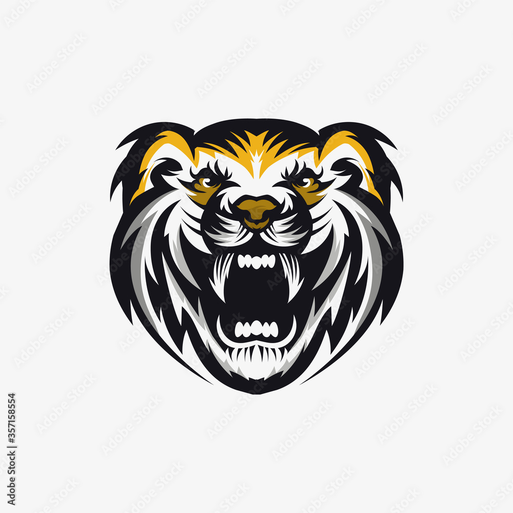 Abstract tiger logo template vector - Eps 10