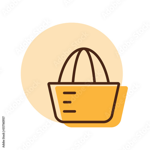 Lemon squeezer vector icon. Kitchen appliance