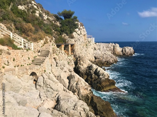 Cap De Nice coast and sea view, South of France