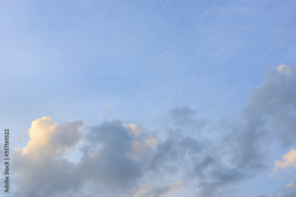 Obraz premium Blue sky with cloud. Nature background landscape.