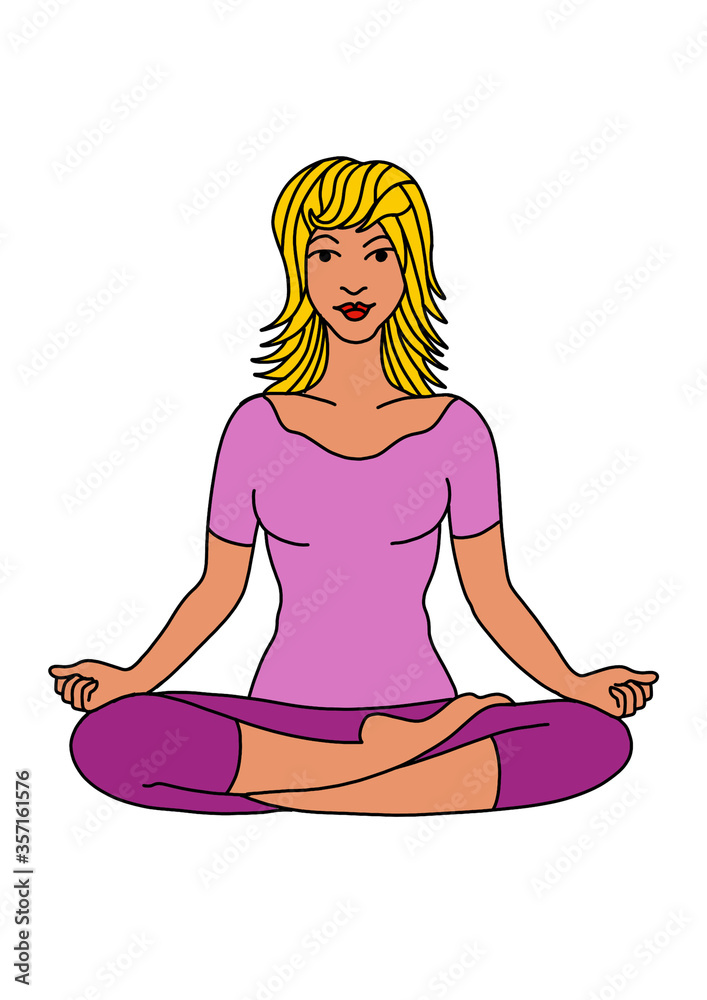 girl in yoga pose girl in yoga pose