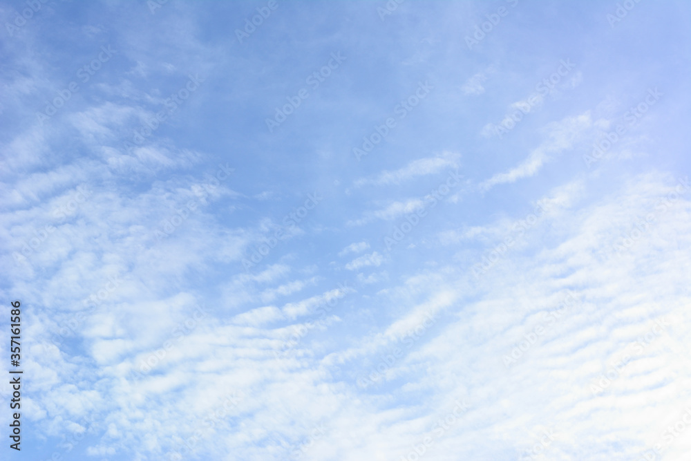 Blue sky with cloud. Nature background landscape.