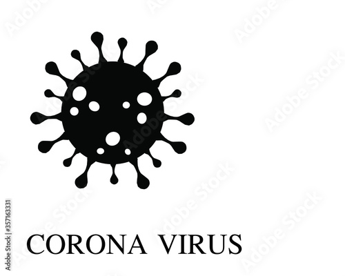 Coronavirus Bacteria Cell Icon  2019-nCoV  Covid-2019  Covid-19 Novel Coronavirus Bacteria. No Infection and Stop Coronavirus Concepts. Dangerous Coronavirus Cell in China  Wuhan. Isolated Vector Icon