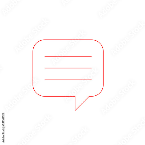 red speech bubble