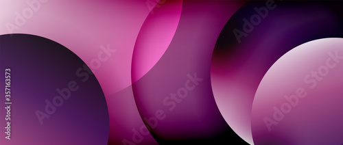 Circle modern geometric abstract background with liquid gradients © antishock