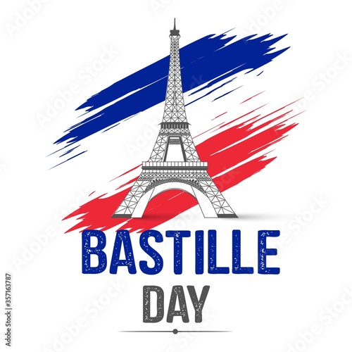 Bastille day. Vector background.