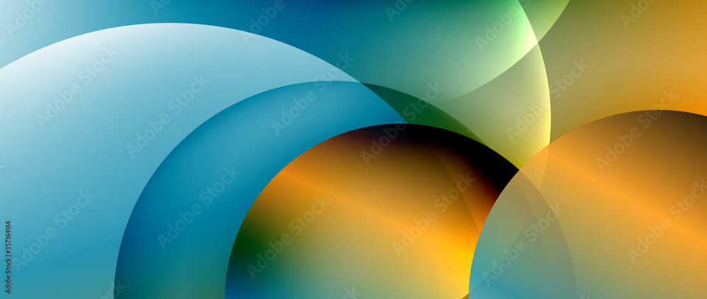 Circle modern geometric abstract background with liquid gradients Circle modern geometric abstract background with liquid gradients