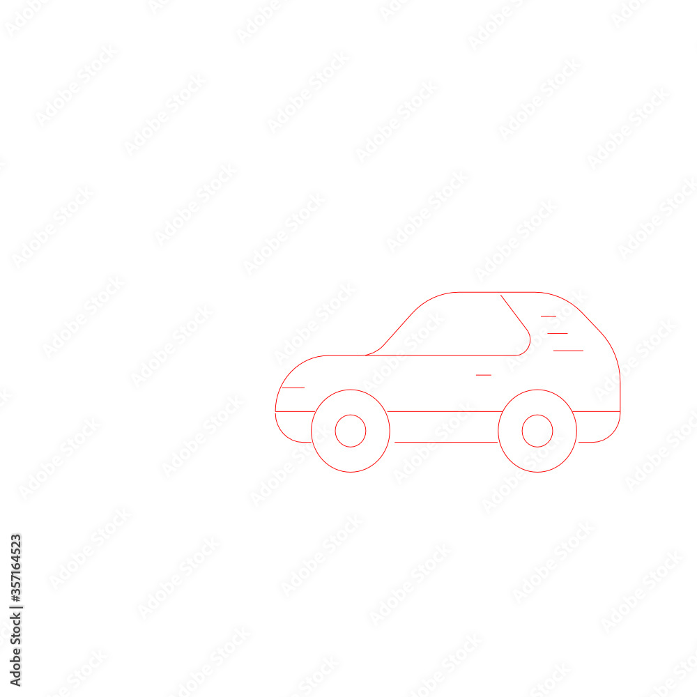 Fototapeta premium red sports car