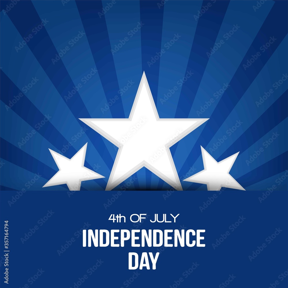 Obraz premium Independence day USA, vector background.