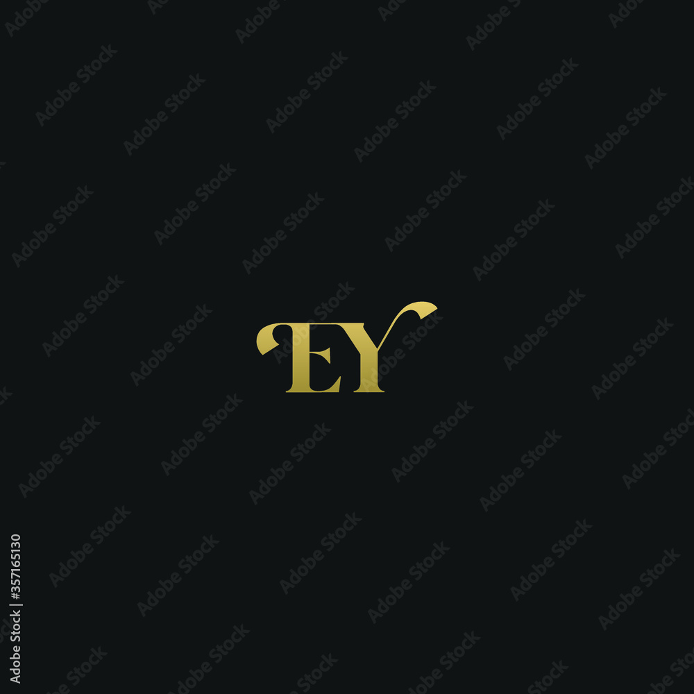 Creative modern elegant trendy unique artistic EY YE Y E initial based letter icon logo Creative modern elegant trendy unique artistic EY YE Y E initial based letter icon logo