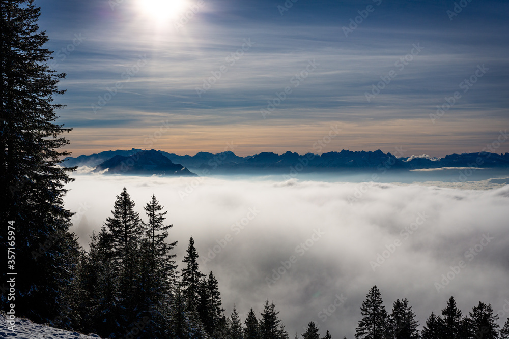 Idyllic Shot Of Cloudscape In Winter