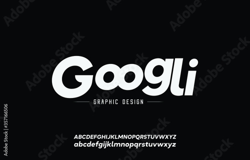 Abstract Modern Bold Alphabet Font. Typography urban style fonts for technology, digital, movie logo design. vector illustration