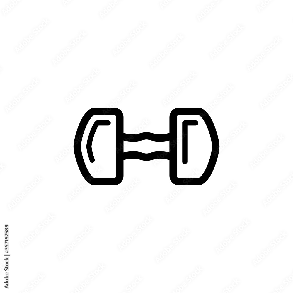 dumbell icon logo illustration, line art design dumbell icon logo illustration, line art design